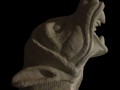 Gargouille, haut-relief, taille directe, pierre du Roannais, H: 81 cm, B: 18 x 22 cm, 45 kg